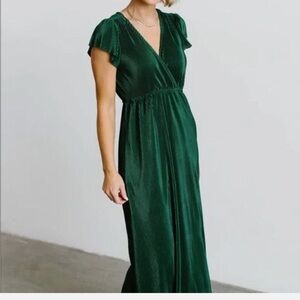 Baltic Born Athena Pleated Dress Sage